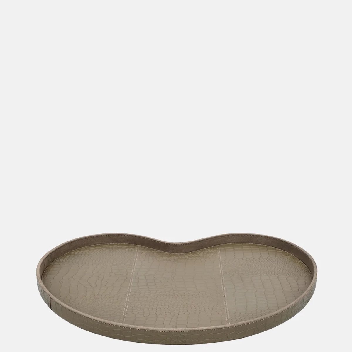 Chamada Chloe Kidney dienblad croco large taupe