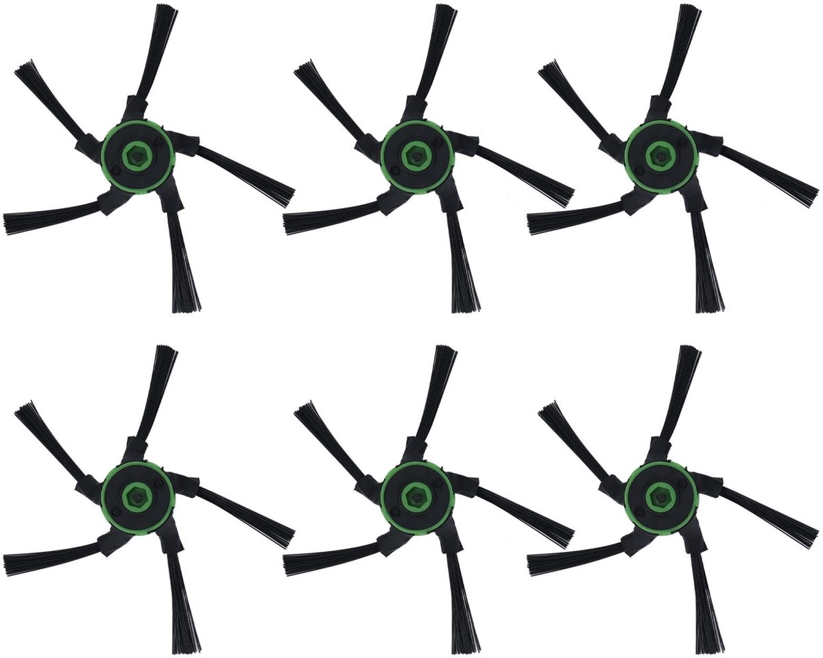 Dailygoods - Dailygoody - Zijborstels Vervanging - 6 Stuks - Perfecte Reiniging - Geschikt voor Roomba S9 - Hoge Kwaliteit - Efficiënte Stofopname