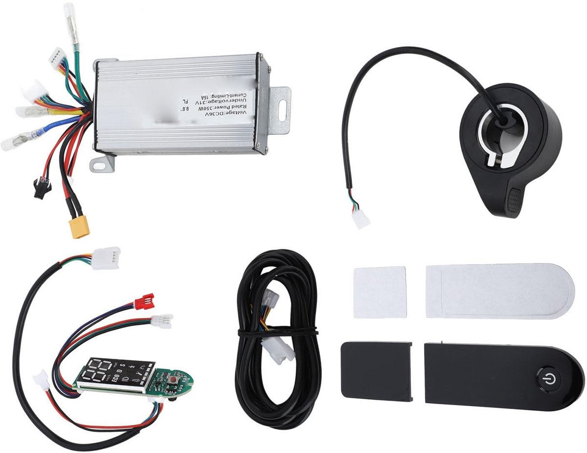 Dailygoods - Dailygoody - Scootercontrollerkit - Elektrische Scootercontroller - Goede warmteafvoer - DC36V 350W - Complete set met dashboard - Geschikt voor M365 ...