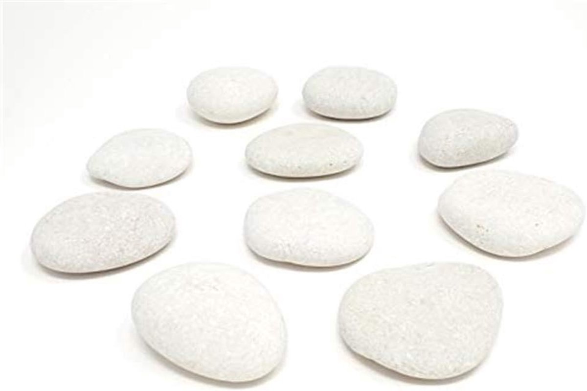 Grote vlakke stenen voor schilderen, 10 stuks, 5cm-9cm, ideaal voor creatieve projecten en vriendelijkheidstenen