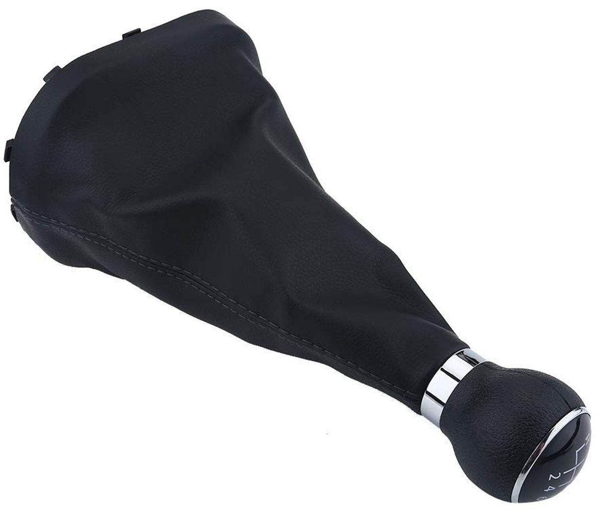Dailygoods - Dailygoody - Bag 6 Speed Auto Pookknop - Versnellingspook Gaiter Boot Kit - Zwart - Voor II 2 MK2 - Eenvoudig te installeren - Geschikt voor 2003-2010