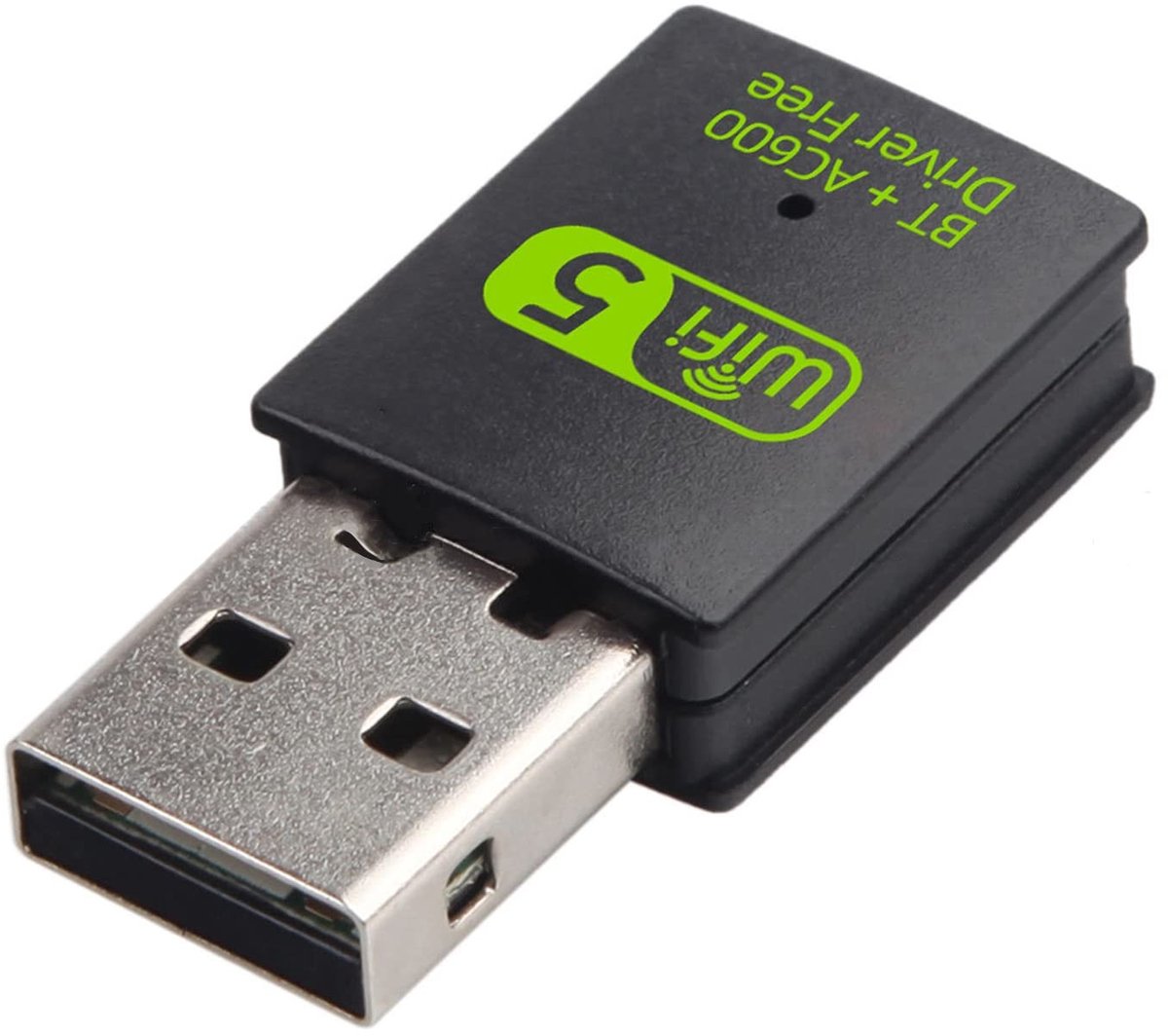 Dailygoods - Dailygoody - Antenne WiFi USB AC600 Mbps - Dual Band 2.4G/5GHz - Compact en Handzaam - USB Adapter - Geschikt voor PC - Zwart