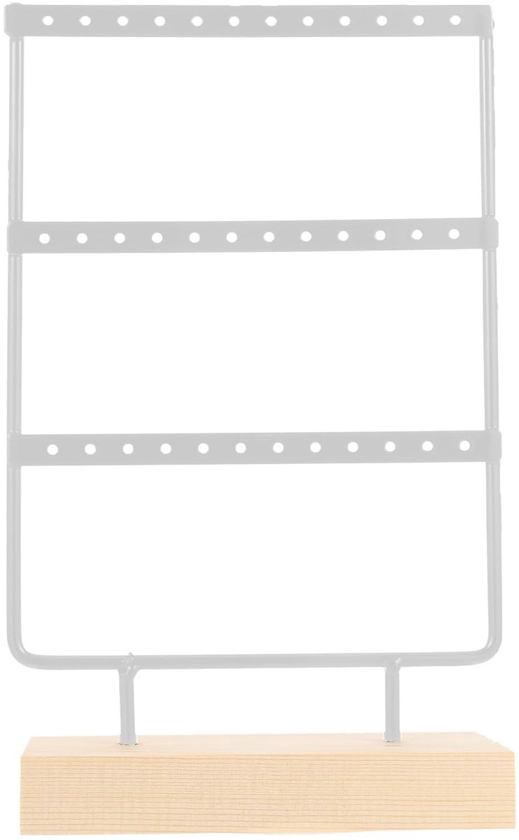 Dailygoods - Dailygoody - Displaystandaard voor Sieraden - Sieradenhouder - Chic ontwerp - Wit - Oorbellenrek - Perfect voor winkeliers - Ideaal voor dames