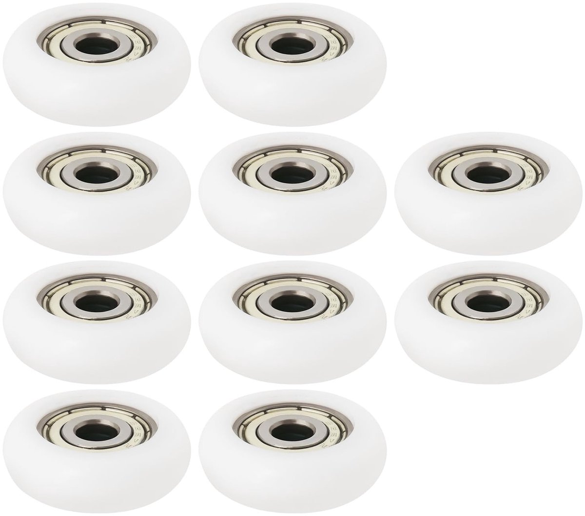 Dailygoods - Set van 10 Nylon Koolstofstaal Katrol Wielen