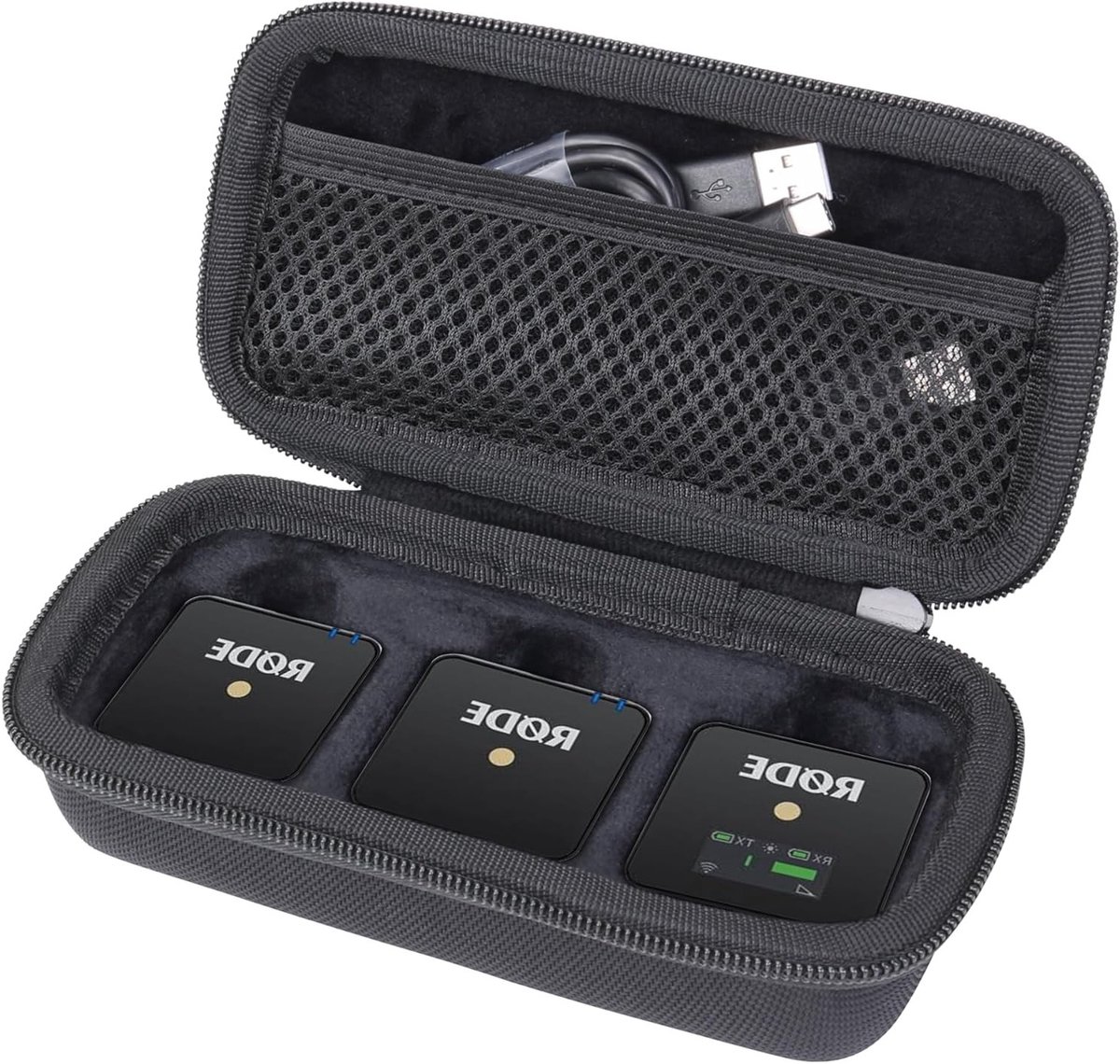 Duurzame Beschermende Tas voor RØDE Wireless ME/GO Gen 3 en Gen 2 - Ideaal voor Reis en Opslag