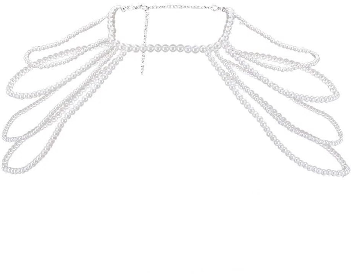 Dailygoods - Parel Body Chain met Franjes voor Vrouwen