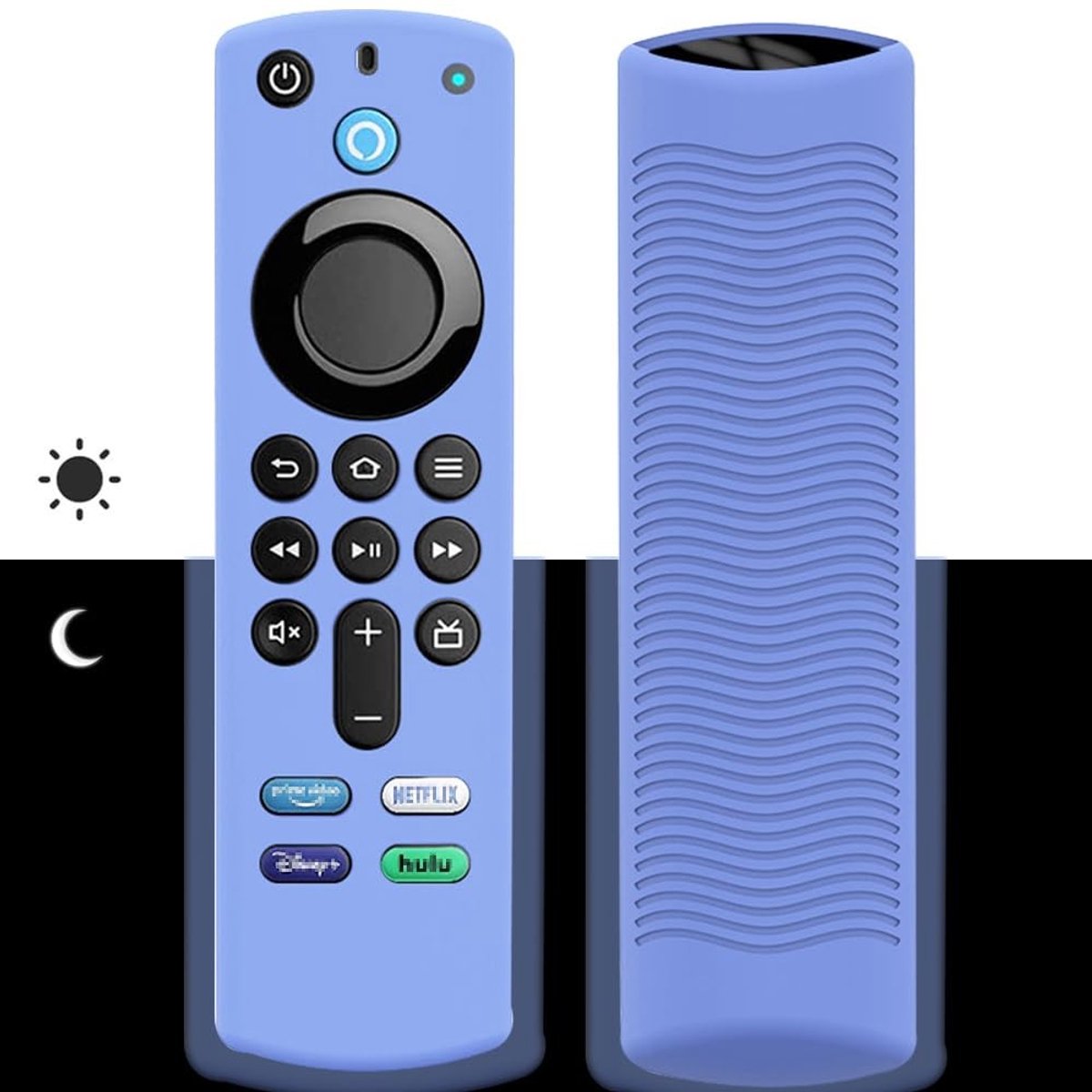 Dailygoods - Antislip Siliconen Hoes voor Fire TV Stick 4K en Alexa Afstandsbediening