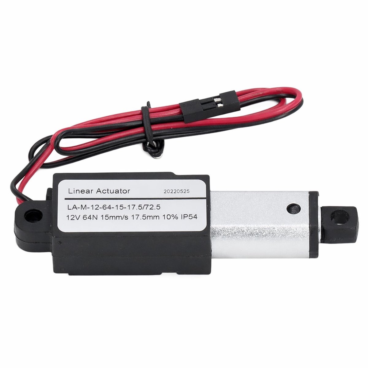 Dailygoody - Elektrische Micro-lineaire Actuator - Aluminium 12V Mini-bewegingsactuator - Compact formaat - Raamopener - Geschikt voor Kasten en Domot