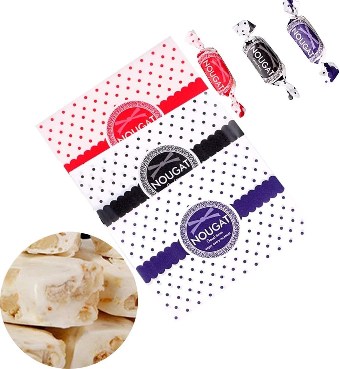 Dailygoods - Dailygoody - Candy verpakkingsmateriaal - Feesten - Diverse kleuren - Trouwerijen - Gift bags - Snoepjes - 300 vellen - Geschikt voor feesten en evene...
