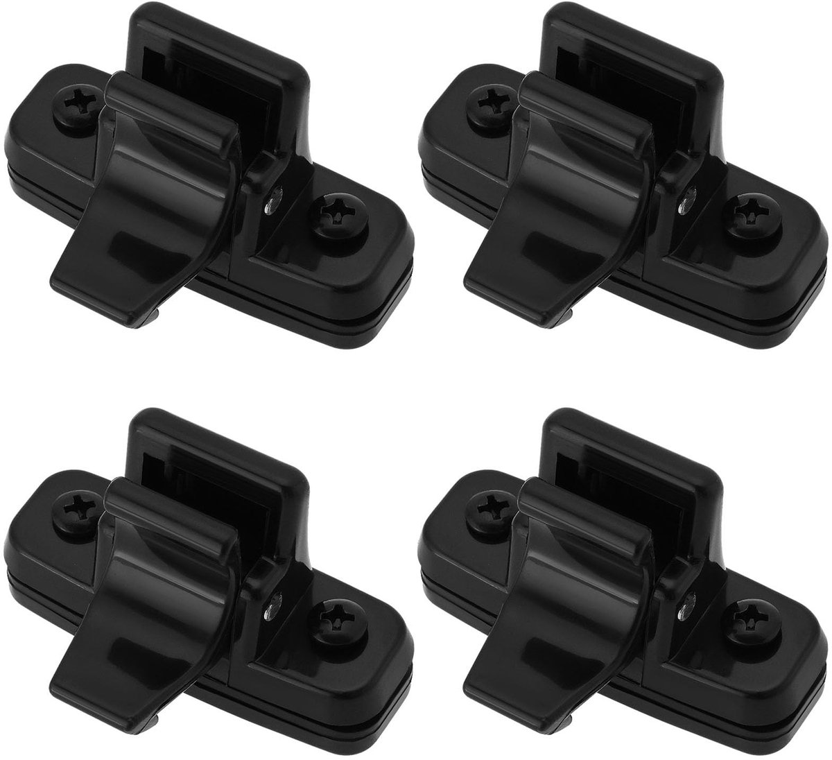 Dailygoods - Dailygoody - Graafmachine Raamslot - Raam- en Deurslot Clips - Zwart - Bevestigingsclips - Geschikt voor Kubota 155 161 163 165
