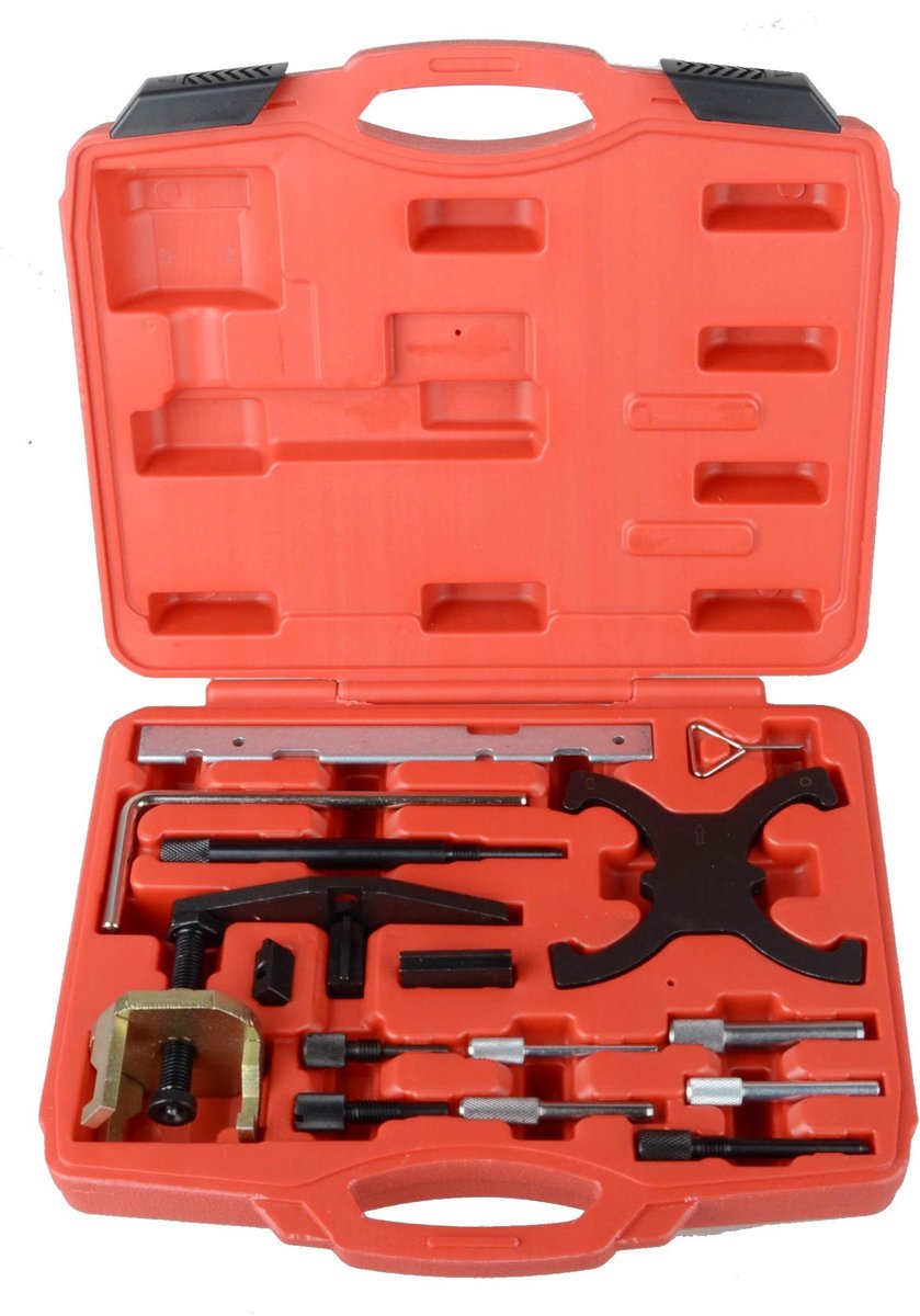 Dailygoods - Dailygoody - Motor Timing Gereedschapsset - 16-delige set voor Ford en Mazda - Hoogwaardige kwaliteit - Inclusief nokkenas en vliegwiel gereedschap - .