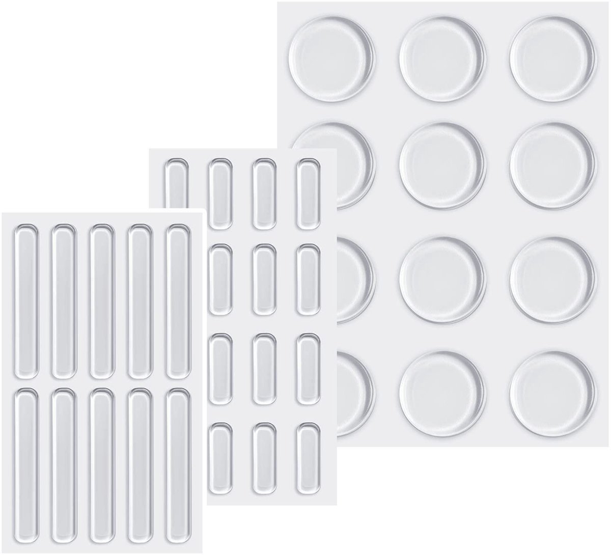 Dailygoods - Dailygoody - Transparante Rubberen Voeten - Zelfklevende Bumper - Trillingsdemping - 38 stuks - Antislip Pads - Geschikt voor Meubels - Siliconen