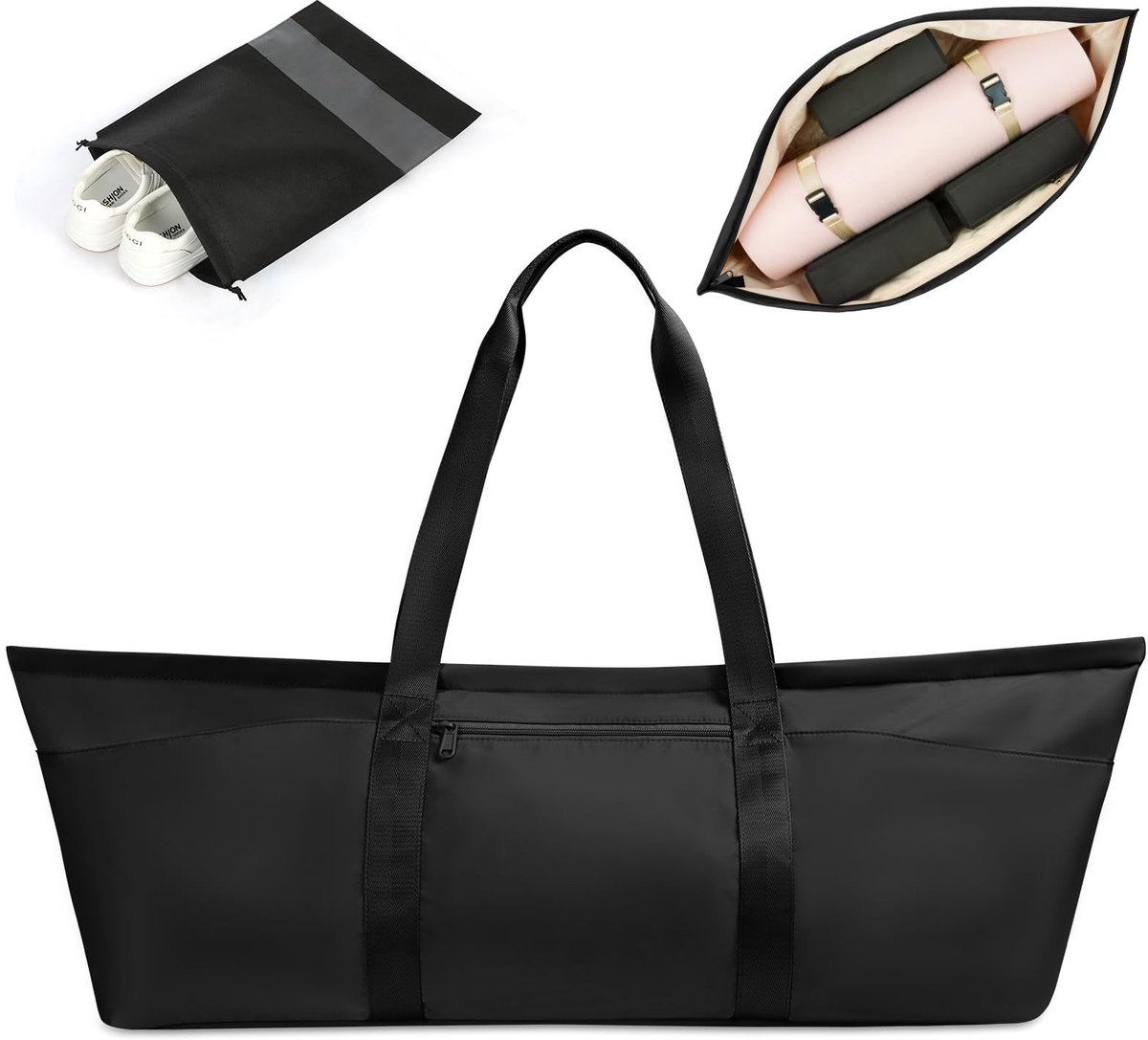Dailygoods - Dailygoody - Grote Yogamat Draagtas - Gymtas met Verstelbare Draagriem - Waterdicht - Yogatas voor Yoga en Pilates - Geschikt voor Vrouwen en Mannen
