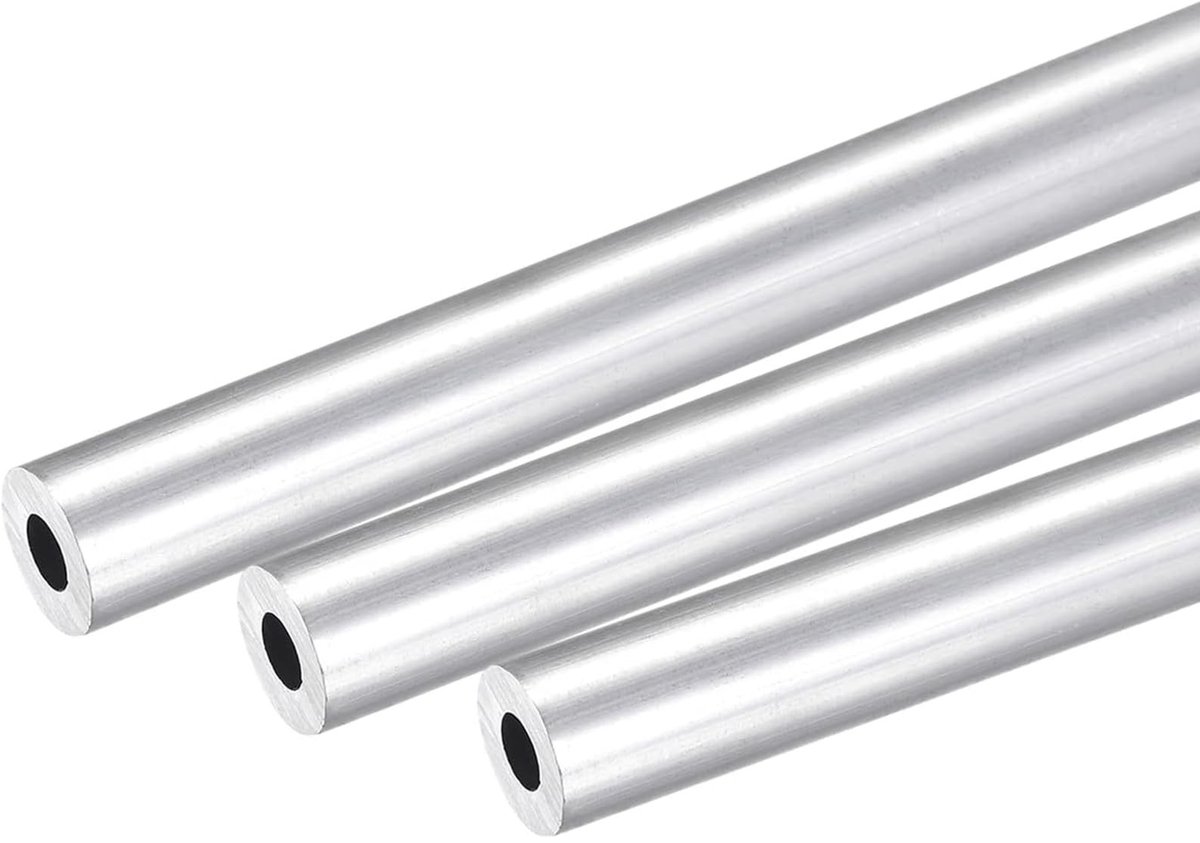 Dailygoods - Dailygoody - Aluminium Buizen - Naadloze Buizen voor Industrie - 300mm Lengte - Corrosiebestendig - Geschikt voor DIY Projecten