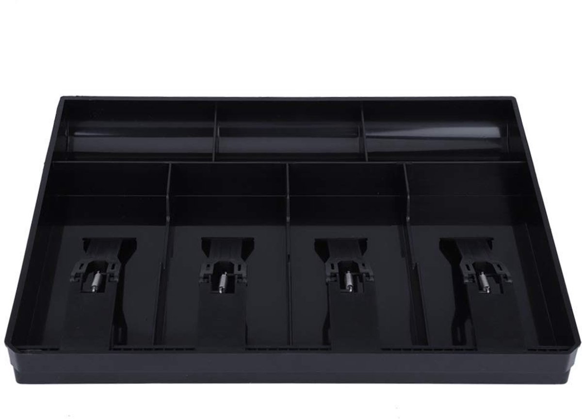 Dailygoods - Dailygoody - Geldlade - Afneembare Cash Drawer - 7 Compartimenten - Organisatie - Kassa Accessoire - Efficiëntie - Geschikt voor Winkels - Zwart