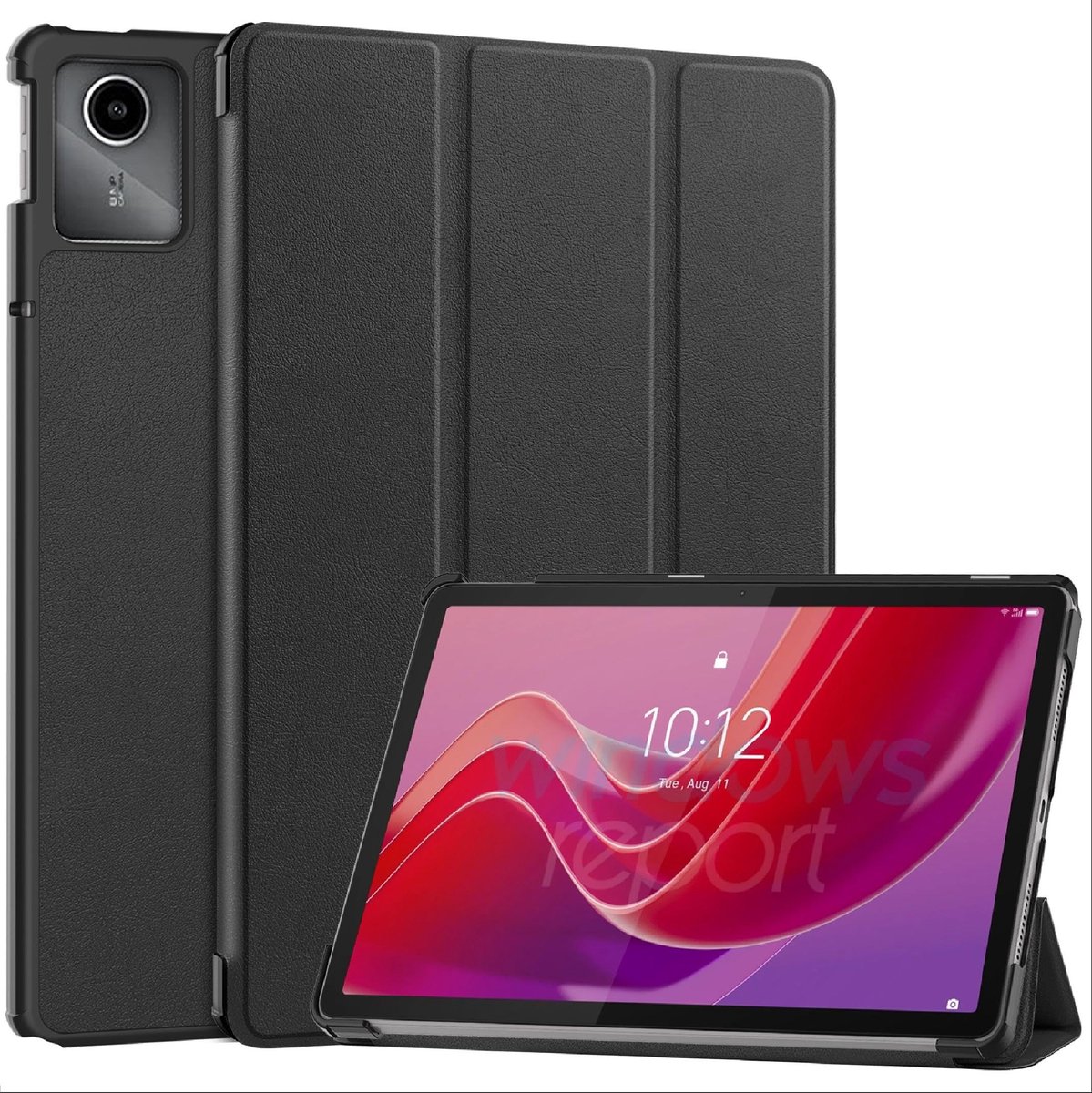 Dailygoods - Dailygoody - Fliphoesje - Lenovo Tab M11 2024 - 360° bescherming - zwart - PU-lederen hoes - standaardfunctie - geschikt voor Lenovo Tab M11 2024