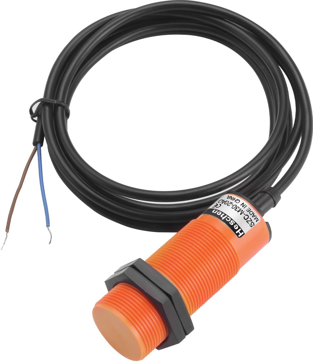 Dailygoody - Capacitieve nabijheidssensor - M30 - 1-20 mm detectieafstand - 400 mA - Normaal open (NO) - Betrouwbare detectie - Ideaal voor...
