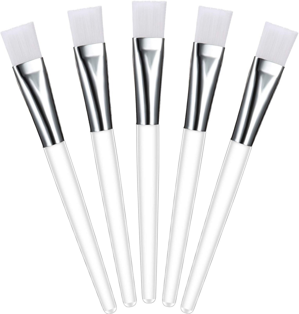 Dailygoody - Gezichtsmaskerborstel - 24 stuks - Transparant - Cosmetische Make-upkwasten - Gereedschap voor gezichtsmasker - Geschikt voor doe-het-zel...