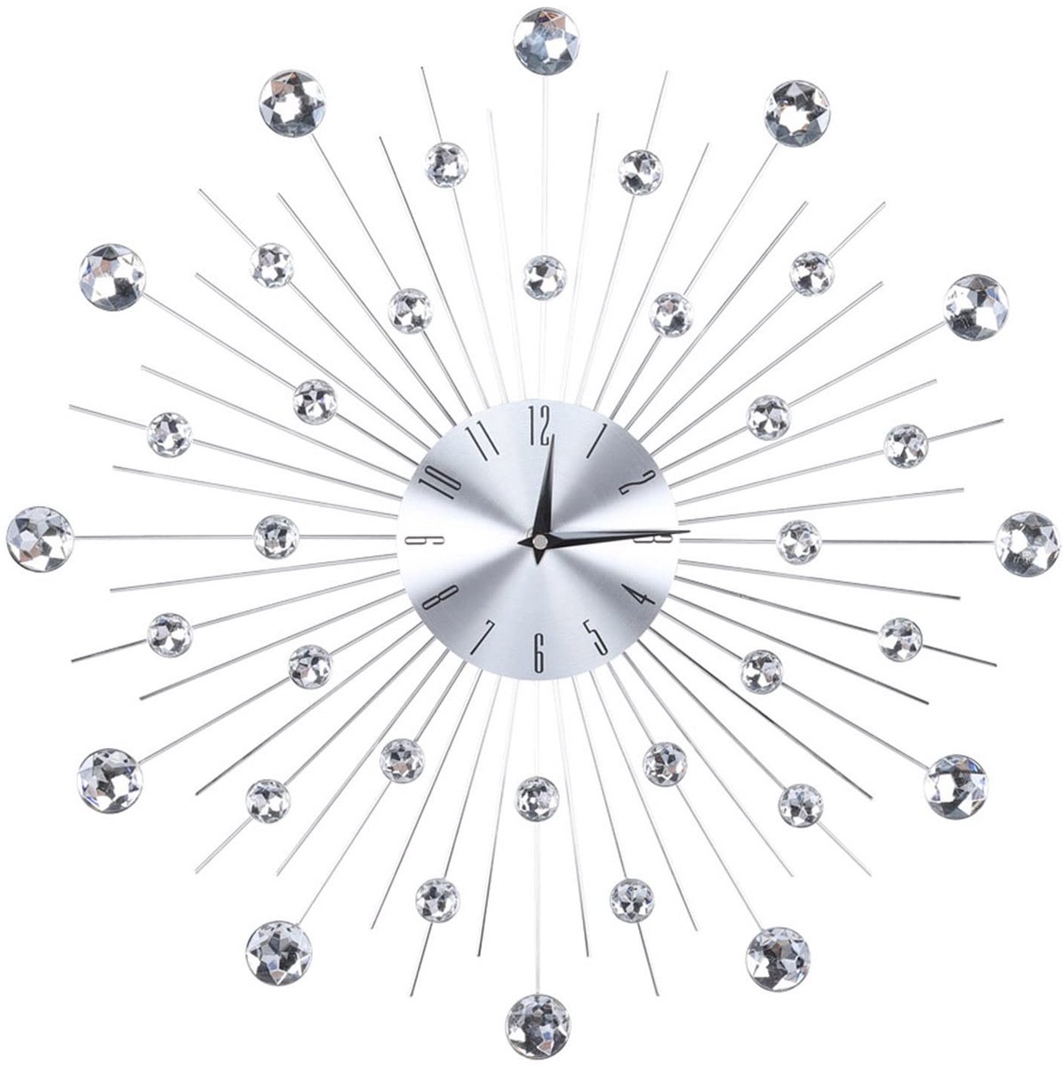 Dailygoods - Luxe Diamant Wandklok met Creatief Design voor Modern Interieur