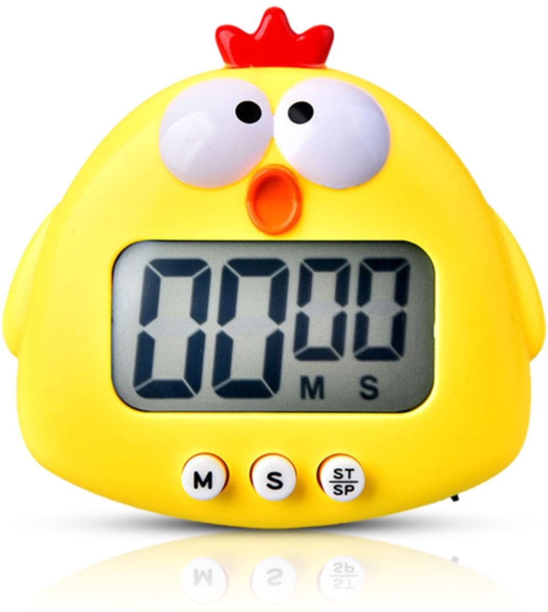 Dailygoods - Dailygoody - Digitale Timer - Keuken Timer - Magnetisch Design - Geel - Countdown Timer - Perfect voor Koken en Bakken - LCD-scherm