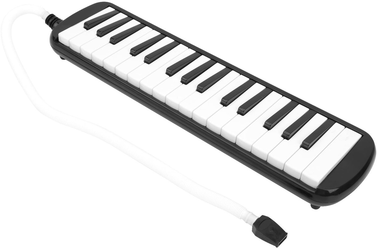 Dailygoody Melodica - 32 Toetsen - Compact en Duurzaam Design - Zwart - Ideaal voor Beginners en Muzieklessen - Mooi Geluid