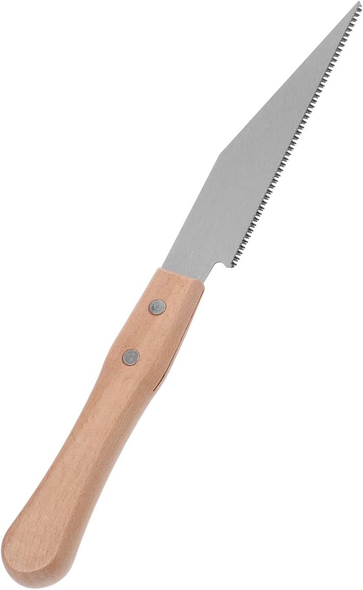 Handgemaakte Japanse Trekzaag van Hout - Dubbelsnijdende Mini Handzaag voor Precisiewerk, Houtbewerking en Klussen