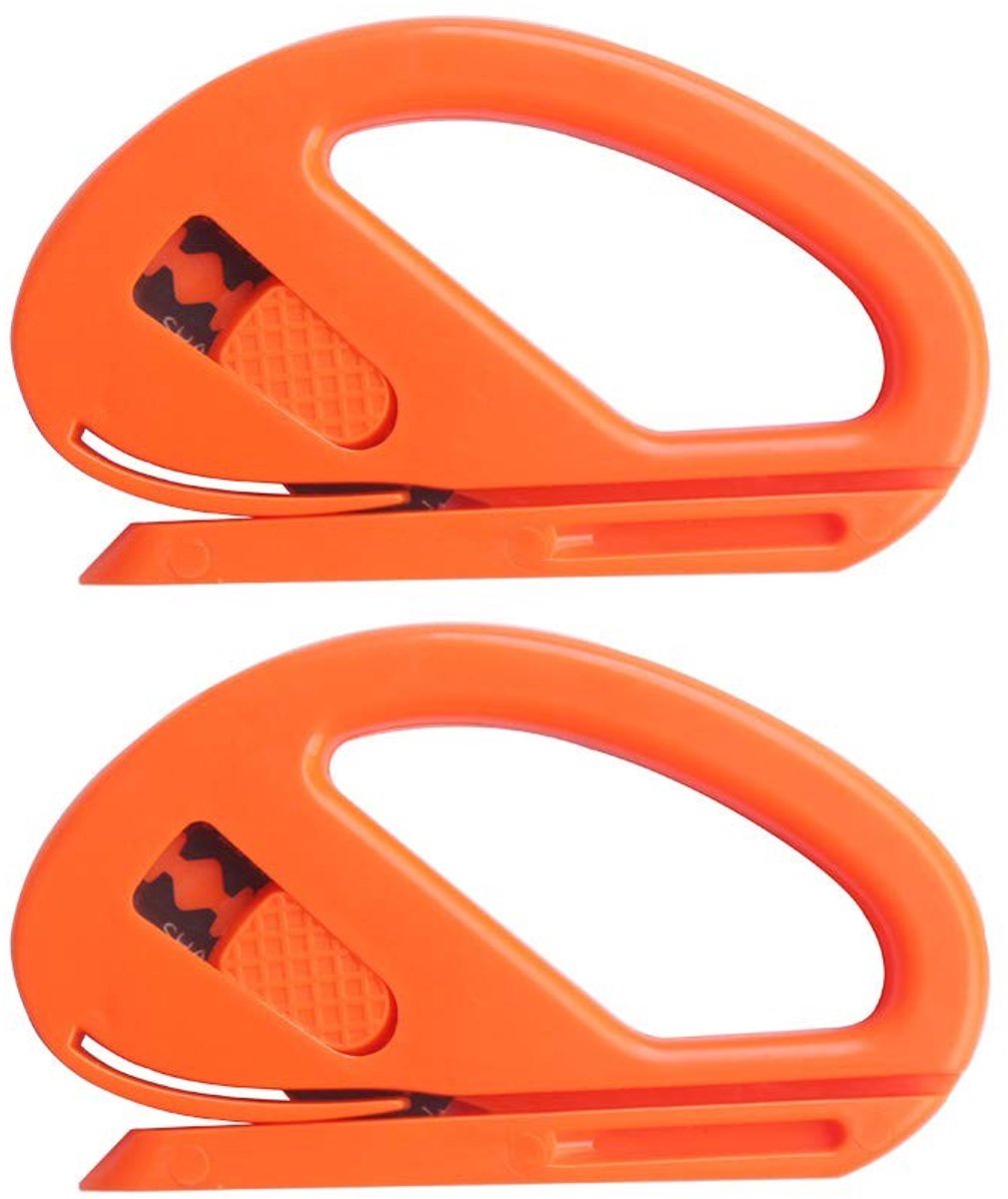 Dailygoods - Dailygoody - Snitty Safety Cutter - Vinyl Snijgereedschap - Compact en veilig - Oranje - Perfect voor vinylwraps - Ideaal voor signmakers en printer