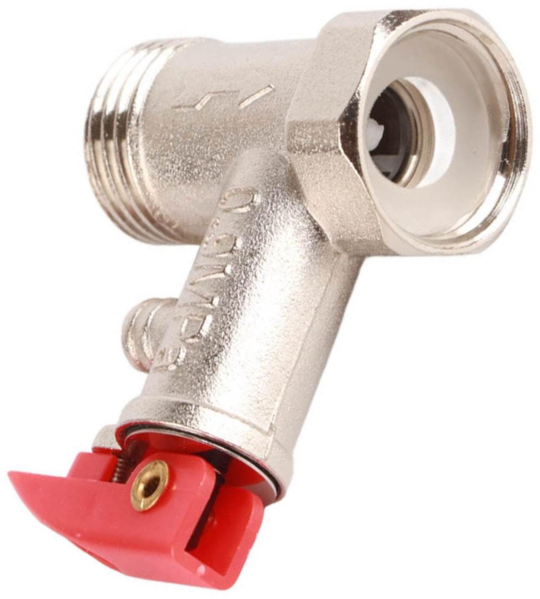 Dailygoods - Dailygoody - Veiligheidsventiel - Drukbegrenzingsventiel - Vernikkeld messing - Geschikt voor warmwaterbereider - Veilig en betrouwbaar - Automatische