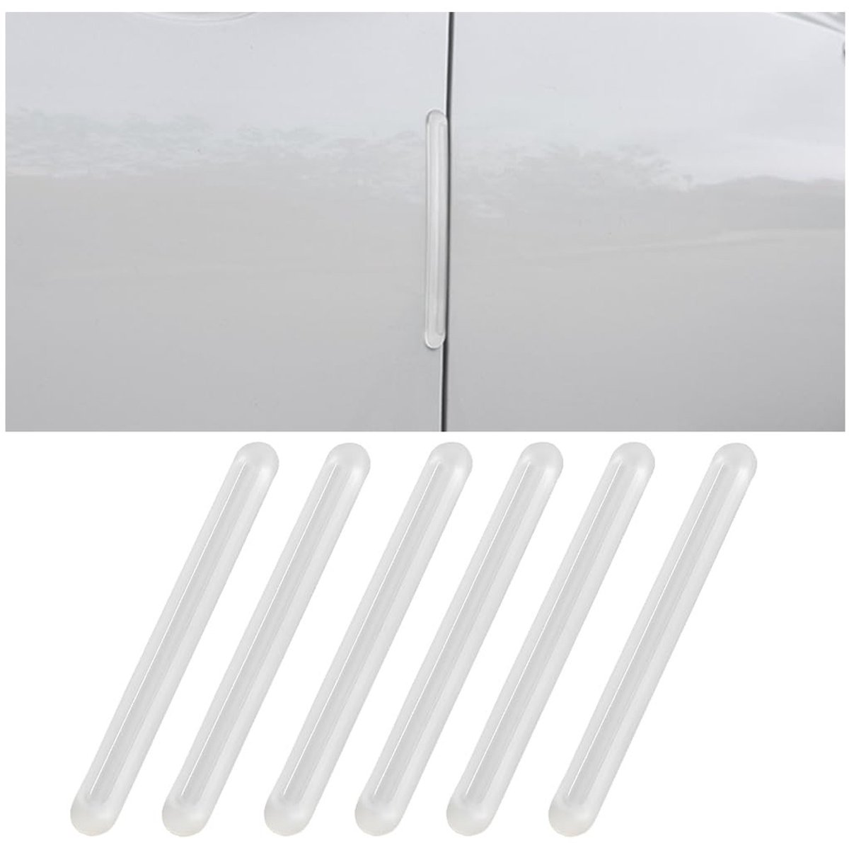 Dailygoods - Dailygoody - Deurrandbescherming - Krasbestendig - Bumperhoekstickers - Zwart - Anti-botsing - Stofdicht - Universeel - 2 stuks