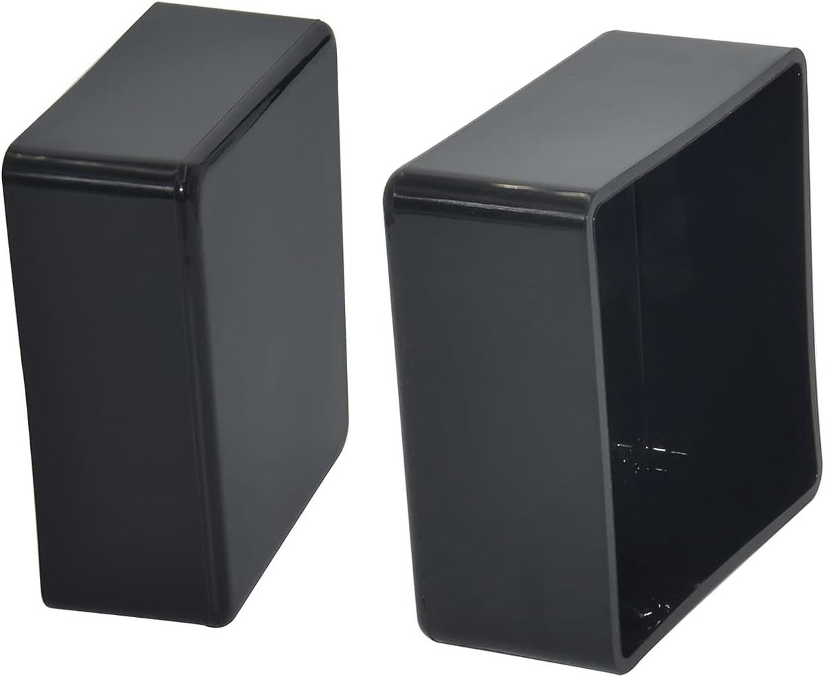 12 Stuks PVC Meubelvoeten Beschermers, Vierkante Beschermkappen voor Stoelen en Tafels, 70 x 70mm, Vloerbescherming en Geluidsdemping
