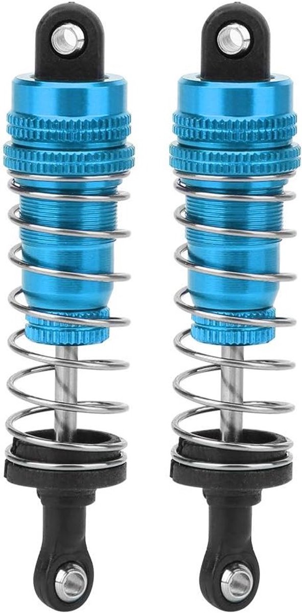 Schokdempers van metaal voor WLtoys 144001 en 1316 RC modelauto's - Verbeterde prestaties en duurzaamheid in blauw en rood