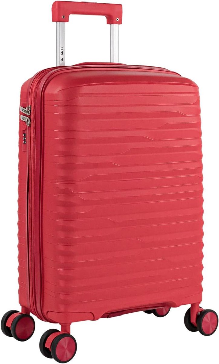 Handbagage Koffer - Reiskoffer Trolley - Vliegen - Lichtgewicht - 55x38x20 cm - Rood