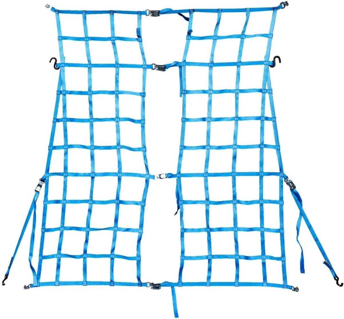 Opbergnet Bestelwagen - Laadruimte Net - Lading Beveiligen - Verstelbare Breedte - 1775x1650mm - Blauw