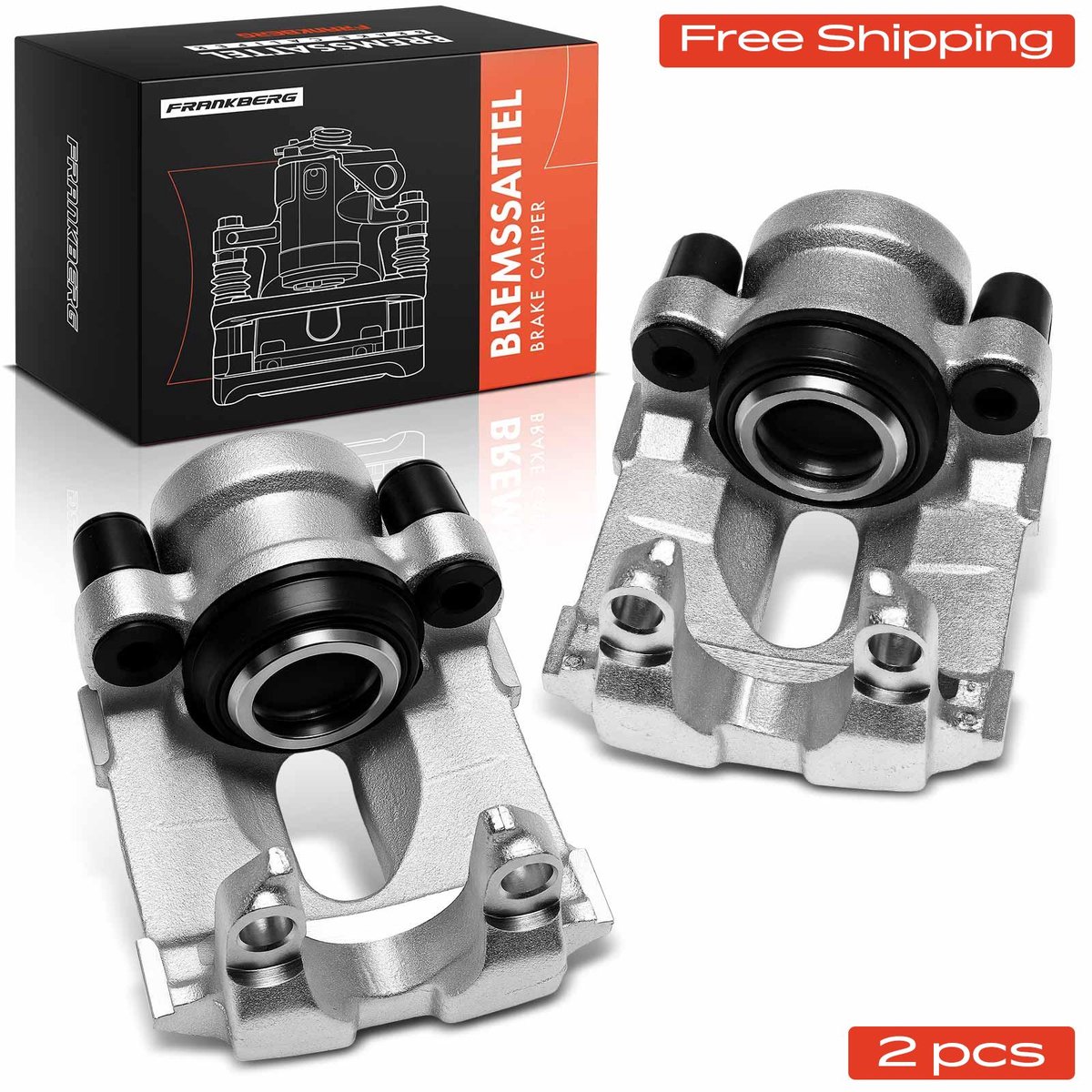 Frankberg 2x Remklauw Achteras voor BMW 3er E90 E93 E92 E91 E84