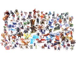 DND Miniaturen Dungeons and Dragons Starter Set 170 Fantasy Art Mini's voor D & D 5E Pathfinder Platte Plastic Figuren voor TTRPG Tafelblad RPG Games Accessoires Gift voor DM