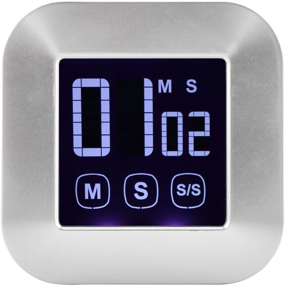 Allecto - Keuken Timer met Groot LED Scherm - Touch Screen Kookherinnering