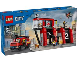 LEGO City Brandweerkazerne en brandweerauto - 60414