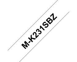 Brother Tape M-K231S ,MK231SBZ , ,N/A , M niet gelamineerd