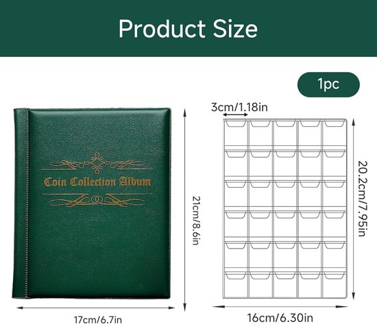 Midi-M & Schulz – Album Numismatique 200 Pièces – 10 Feuilles – 2 Euros – Couverture Simili Cuir Noir – Cadeau Collectionneur