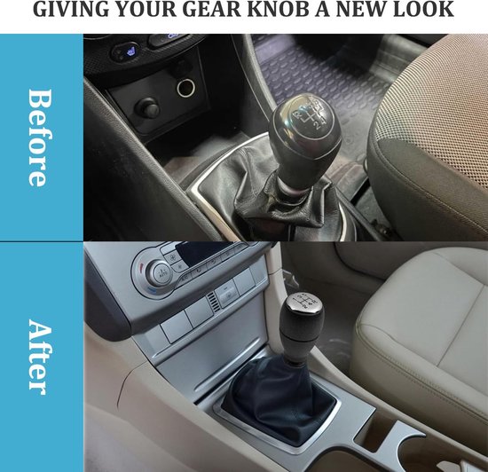 Versnellingspookknop - Schakelknop Pook - Auto Interieur - Ergonomisch Design - Zwart — afbeelding 4