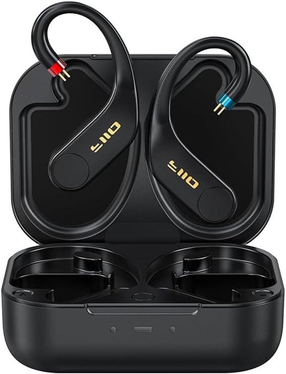 Draadloze Oorhaak Versterker - Bluetooth Audio Module - HiFi Muziek Luisteren - Draadloos Laden Contactloos - 96kHz 24bit Audio - Zwart