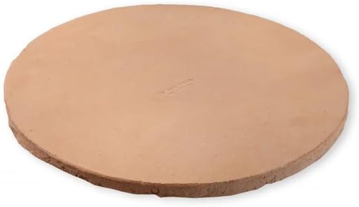 Bakplaat - Pizzasteen - Pizza bakken - Handgemaakt van klei - Ø 315 cm - Oranje