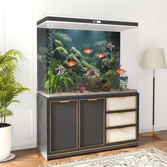 Aquarium Achterwand Sticker – Waterdicht PVC – Makkelijk Plakken – Voor Een Mooiere Bak (40x80 Cm)