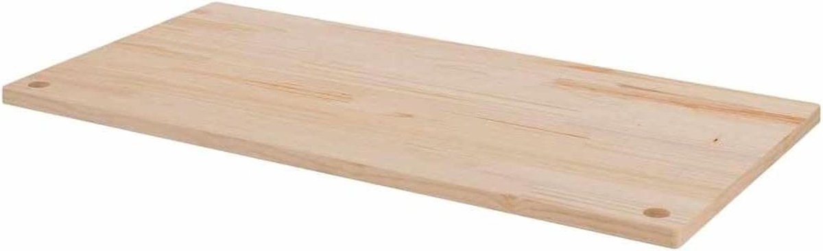 Bureaublad Massief Grenenhout - Houten Tafelblad - Bureau Opknappen - Afgeronde Randen - 110x55x2.5 cm - Bruin