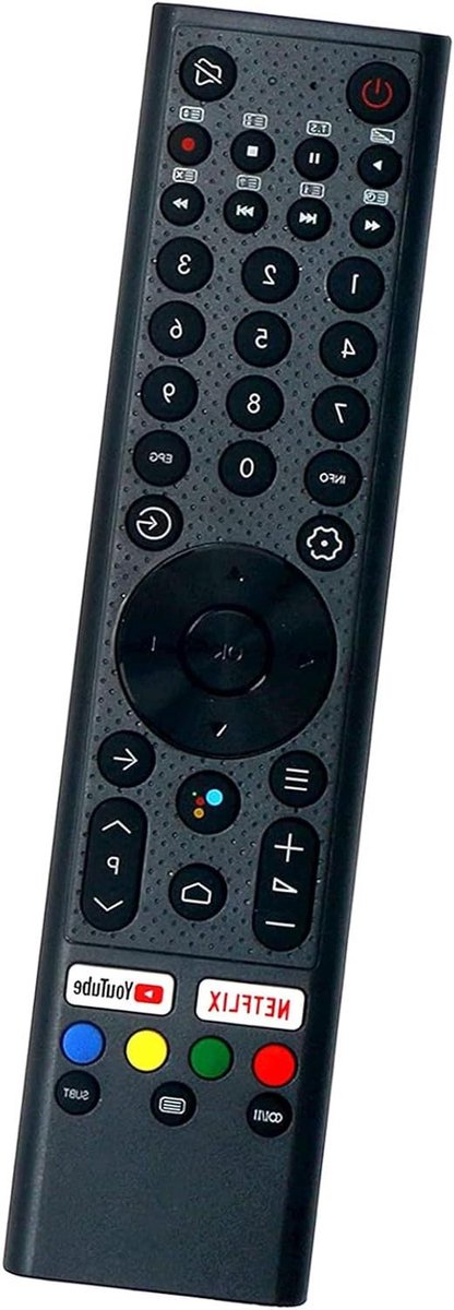 Spraak Afstandsbediening - Universele Afstandsbediening - TV Bediening - Geen Programmering Nodig - 12 x 4 cm - Zwart