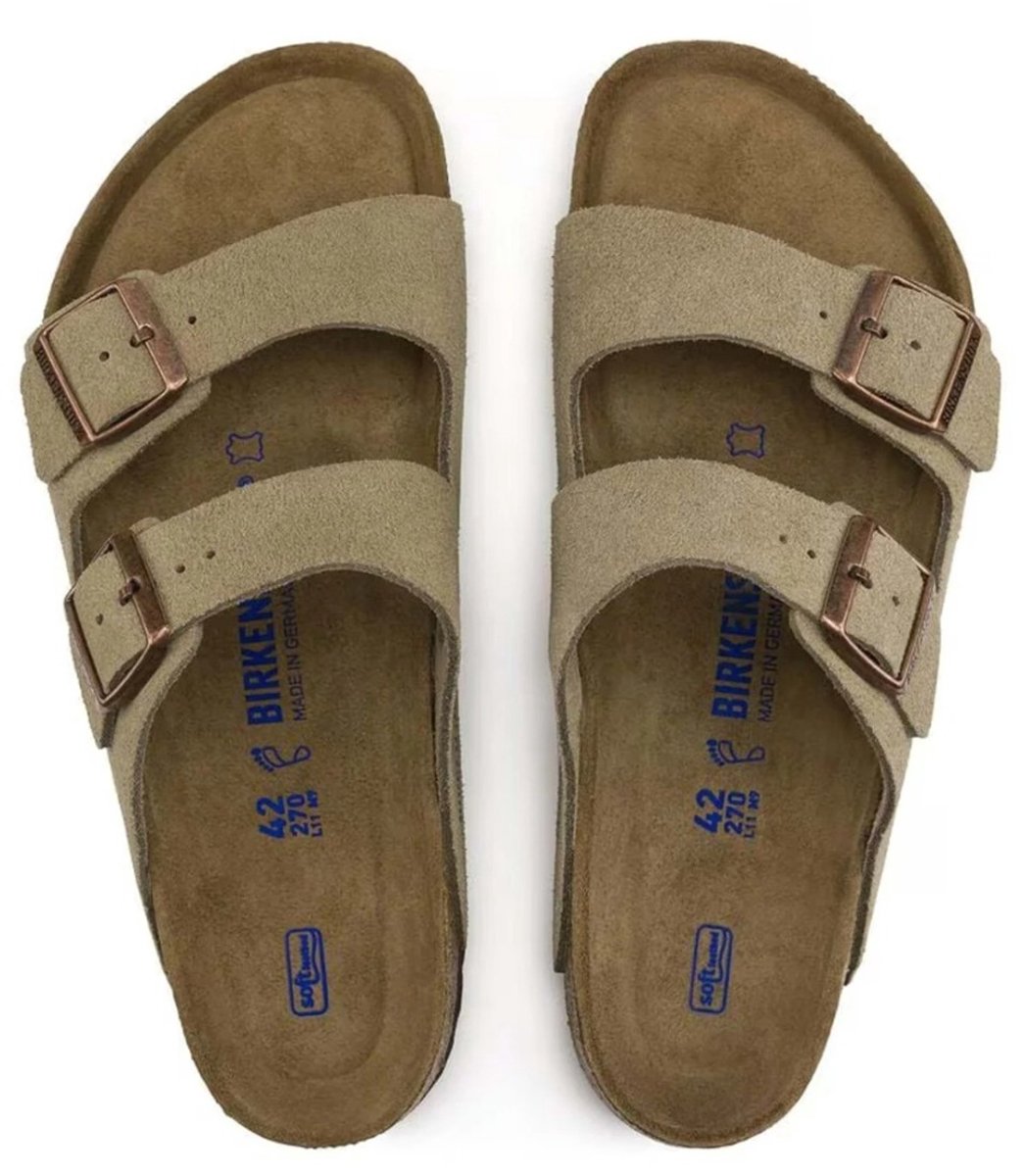 BIRKENSTOCK ARIZONA SUÈDE NARROW- 4013871044277 Taupe