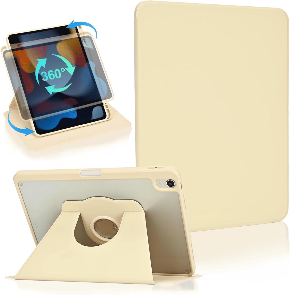 Tablet Beschermhoes - Hoes met Standaard - Veelzijdig Gebruik - 360 Graden Rotatie - 11 Inch - Transparant