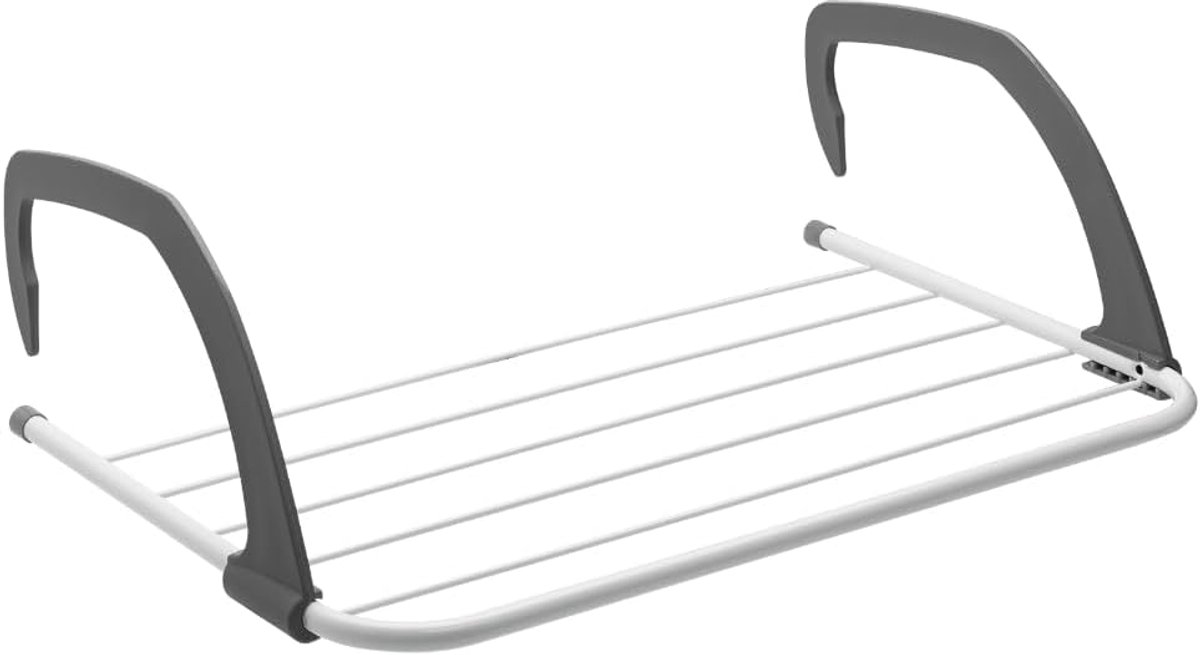Wasdroger Ophanging Kledingdroger Flexibel Verwarming Balkon Verstelbare Beugels 25x16x7cm Wit Grijs Zwart