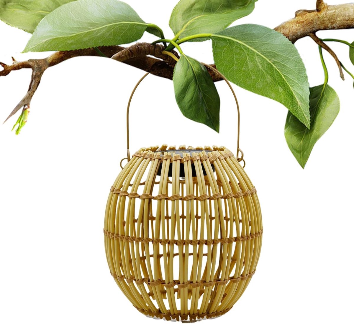 Zonne-energie Lantaarns - Hangende Buitenlampen - Tuin Decoratie - Weerbestendig Rotan Des
