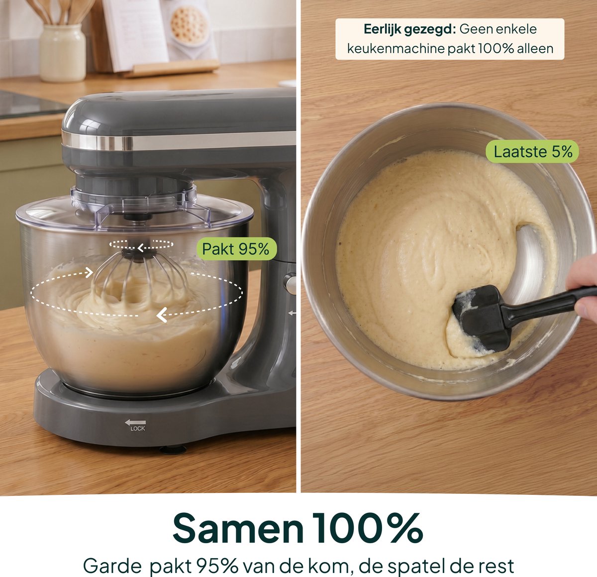 Vivid Green - 6.2L Keukenmachine thumbnail 2